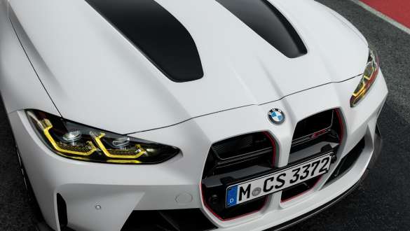 Frontklappe und Frontaufsatz aus Carbon BMW M3 CS G80 BMW M3 CS G80 Frontklappe und Frontaufsatz aus Carbon Nahaufnahme Carbondetails