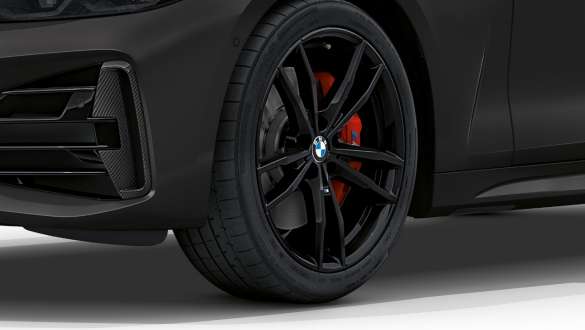 18" M Leichtmetallräder Doppelspeiche BMW M440i xDrive Cabrio G23 2020 18" M Leichtmetallräder Doppelspeiche 848 M Bicolor Jetblack BMW M440i xDrive Cabrio G23 2020 Nahaufnahme