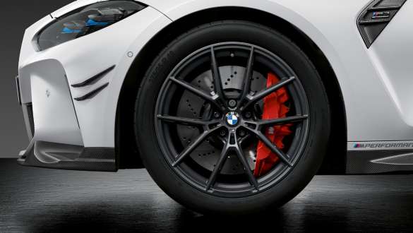 M Performance Schmiederad Y-Speiche 963 M Frozen Gunmetal Grey BMW M4 Competition Cabrio mit M xDrive G83 2021 BMW M4 Competition Cabrio mit M xDrive G83 2021 M Performance Schmiederad Y-Speiche 963 M Frozen Gunmetal Grey Nahaufnahme