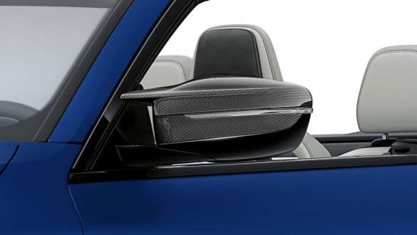 M Carbon Exterieurpaket BMW M4 Competition Cabrio mit M xDrive G83 2021 BMW M4 Cabrio Competition mit M xDrive G83 2021 BMW Individual Frozen Portimao Blau metallic M Carbon Exterieurpaket M Aussenspiegelkappen