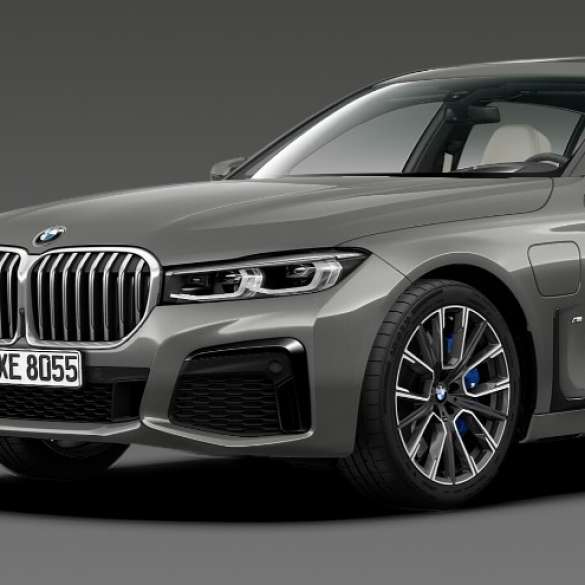 You choose, we paint. BMW 745Le xDrive in BMW Individuallackierung Lime Rock Grey BMW 745Le xDrive, stehend, in BMW Individuallackierung Lime Rock Grey