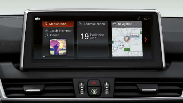 Concept de commande de la BMW Série 2 Gran Tourer Concept de commande Control Display de la BMW Série 2 Gran Tourer F46 2018 habitacle