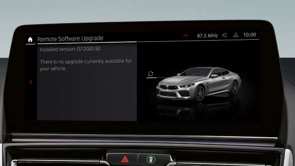 Remote Software Upgrade la BMW Série 8 Coupé M F92 LCI restylage 2022 La BMW Série 8 Coupé M F92 LCI restylage 2022 Remote Software Upgrade Control Display