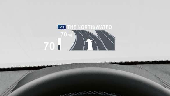 Head-up Display de la BMW X2 F39 Head-up Display de la BMW X2 2020 F39, intérieur, tableau de bord