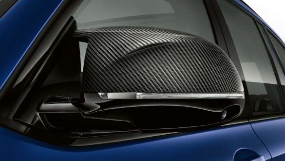 Calotte dei retrovisori esterni M Carbon della BMW X3 M Competition F97 LCI Facelift 2021 BMW X3 M Competition F97 LCI Facelift 2021 Frozen Marina Bay Blue metallizzato Calotte dei retrovisori esterni M Carbon