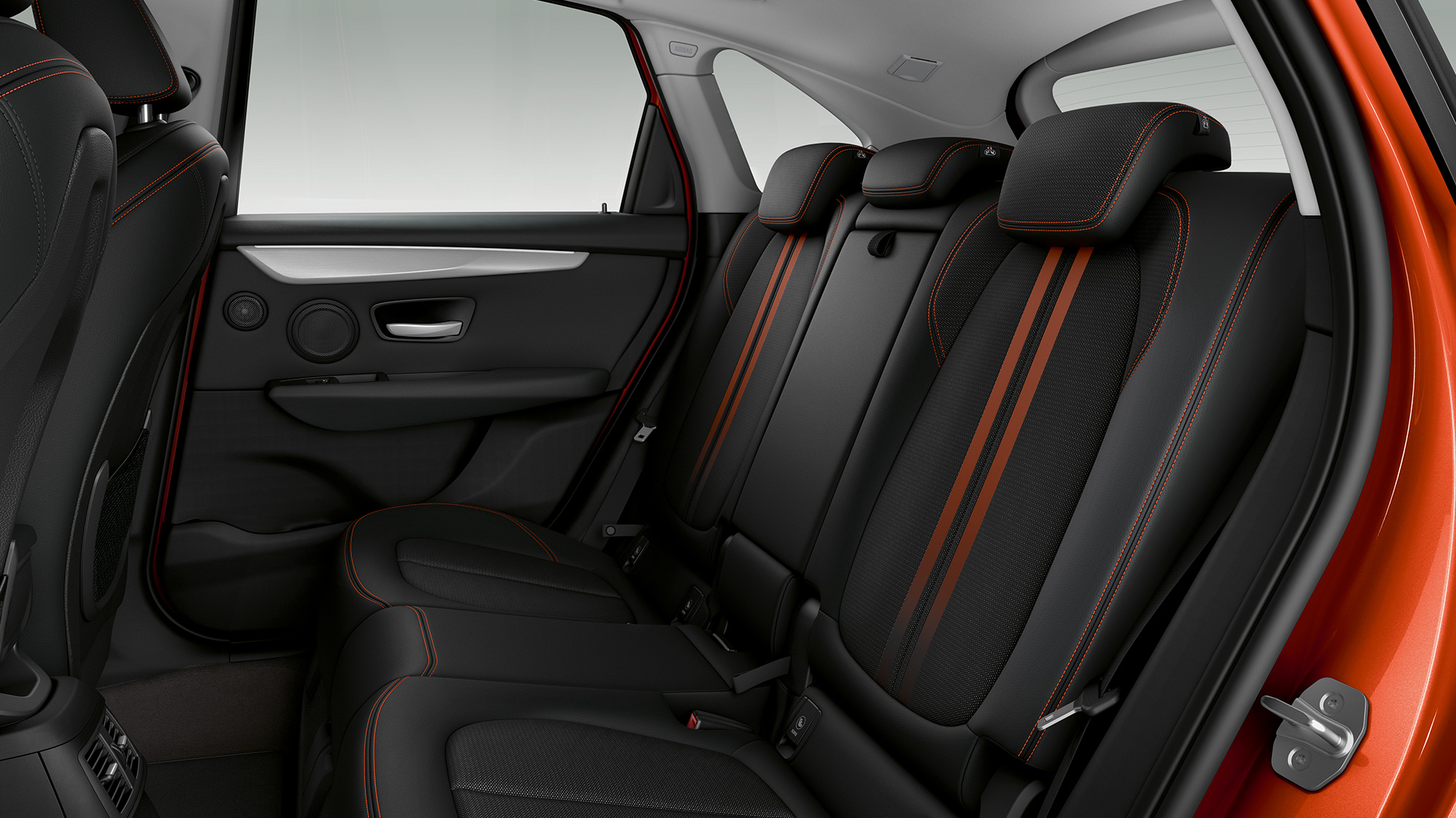 Banquette arrière de la BMW Série 2 Active Tourer F45 Banquette arrière de la BMW Série 2 Active Tourer F45 2018 habitacle
