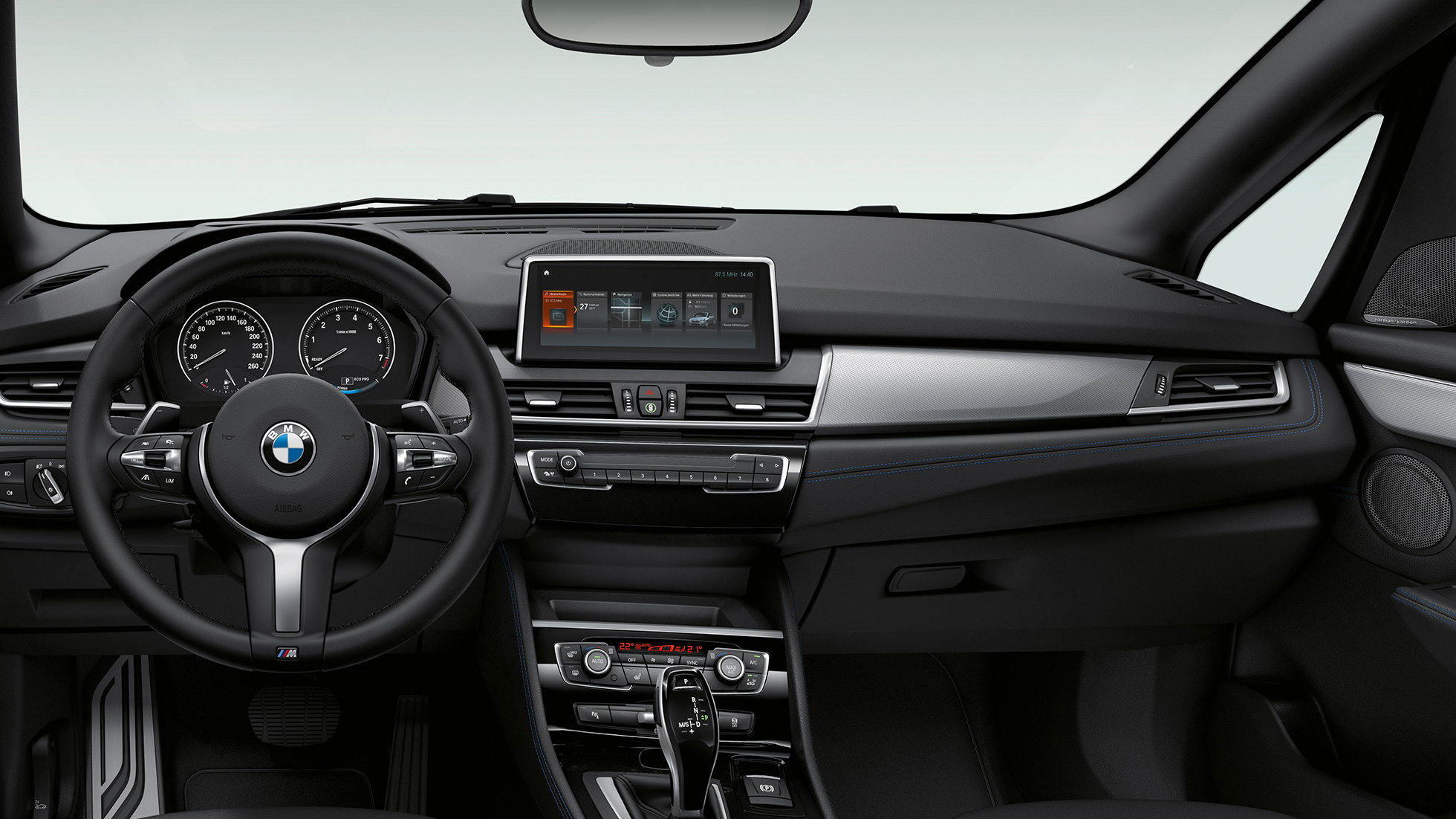 Cockpit BMW 2er Active Tourer Modell M Sport F45 Cockpit BMW 2er Active Tourer 220d xDrive Modell M Sport F45 2018 Innenraum