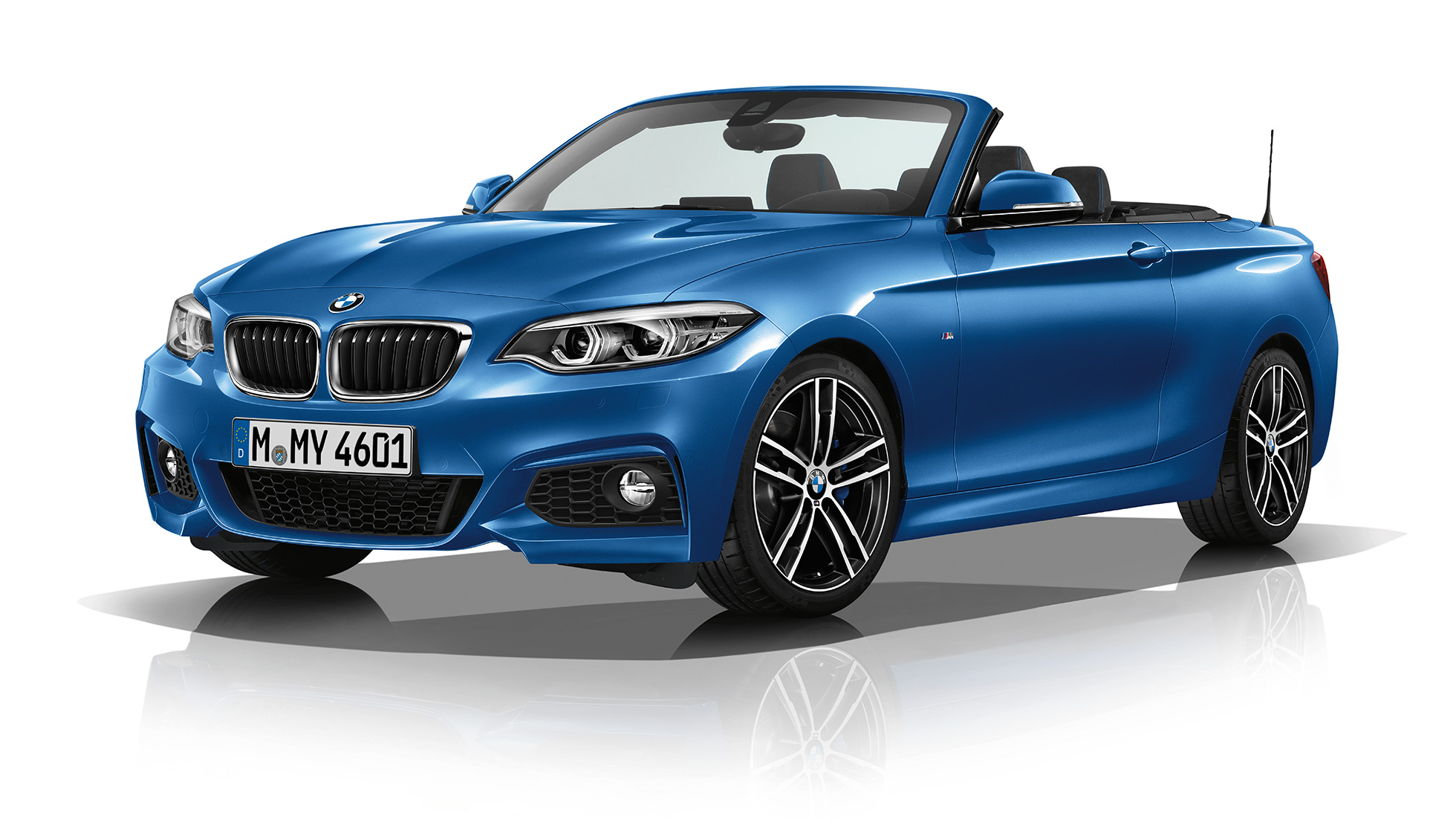 BMW 2er Cabrio, Modell M Sport Dreiviertel Frontschuss BMW 2er Cabrio, Modell M Sport Dreiviertel Frontschuss