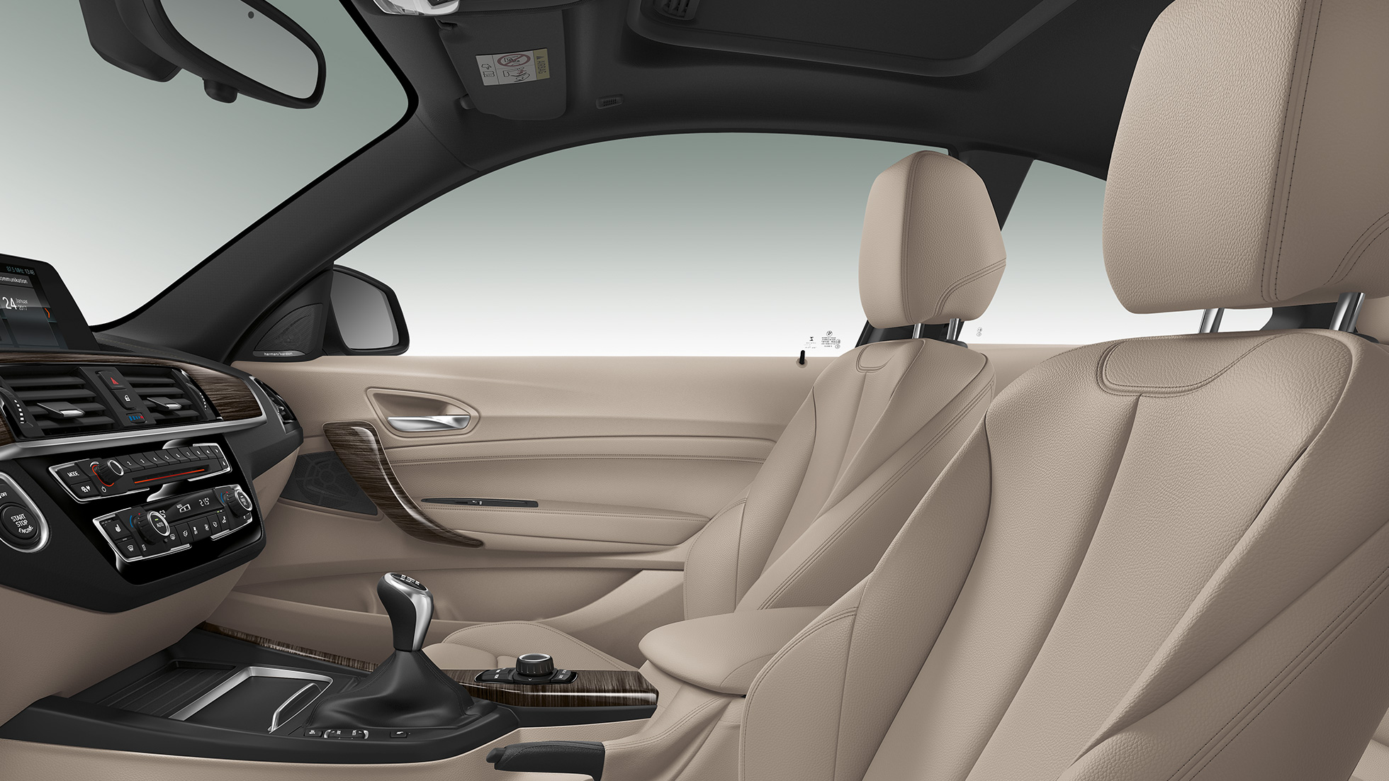 BMW Serie 2 Coupé, modello Luxury Line, interni BMW Serie 2 Coupé, modello Luxury Line, interni
