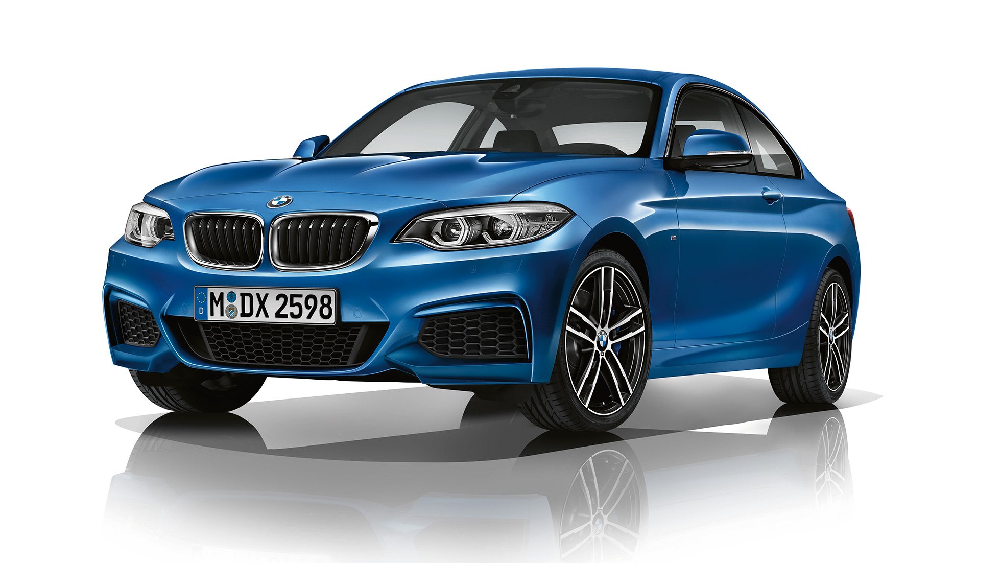 BMW Serie 2 Coupé, modello M Sport, ripresa frontale a tre quarti BMW Serie 2 Coupé, modello M Sport, ripresa frontale a tre quarti