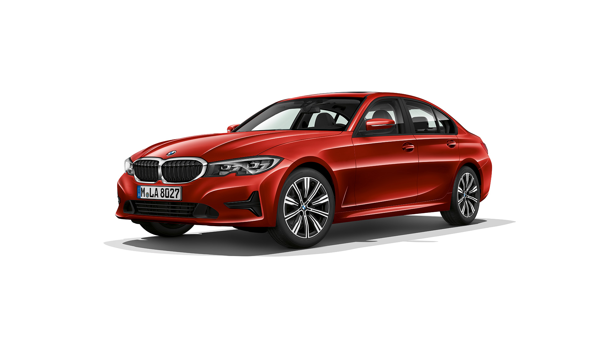BMW Série 3 Berline, Modèle Advantage. G20 Vue de profil à l’arrêt de la BMW Série 3 Berline en Modèle Advantage. G20