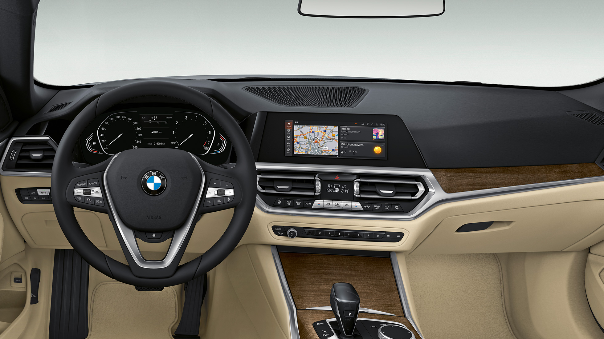 Cockpit BMW 4er Cabrio Basisausstattung G23 2020 BMW 4er Cabrio G23 2020 Basisausstattung Innenraum Cockpit