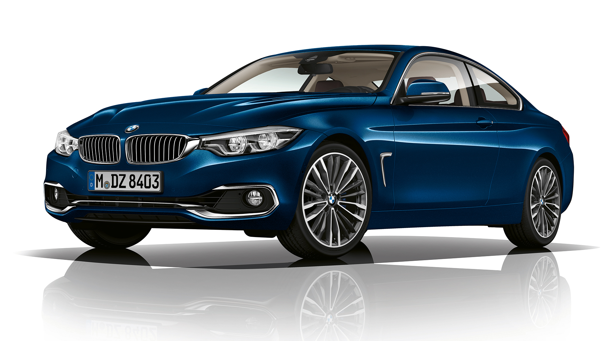 BMW 4er Coupé, Modell Luxury Line Dreiviertel Frontschuss BMW 4er Coupé, Modell Luxury Line Dreiviertel Frontschuss