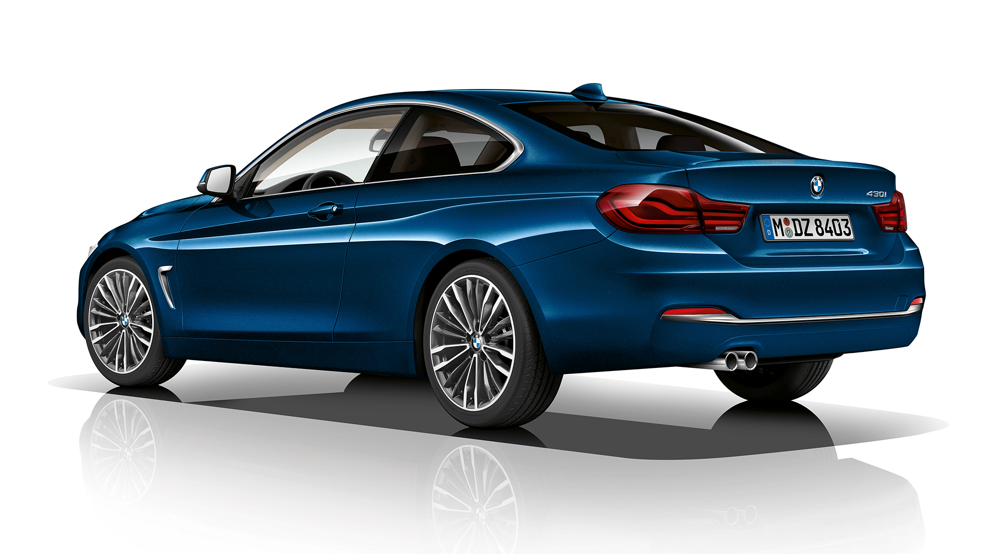 BMW 4er Coupé, Modell Luxury Line Dreiviertel Heckschuss BMW 4er Coupé, Modell Luxury Line Dreiviertel Heckschuss