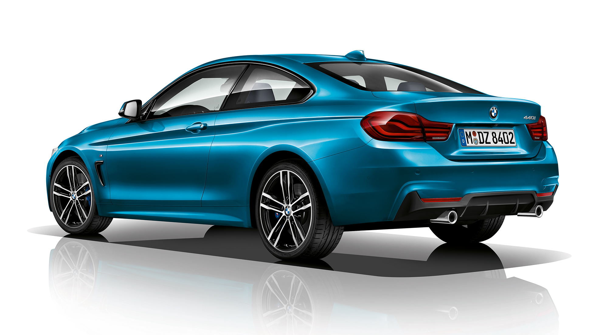 BMW 4er Coupé, Modell M Sport Dreiviertel Heckschuss BMW 4er Coupé, Modell M Sport Dreiviertel Heckschuss