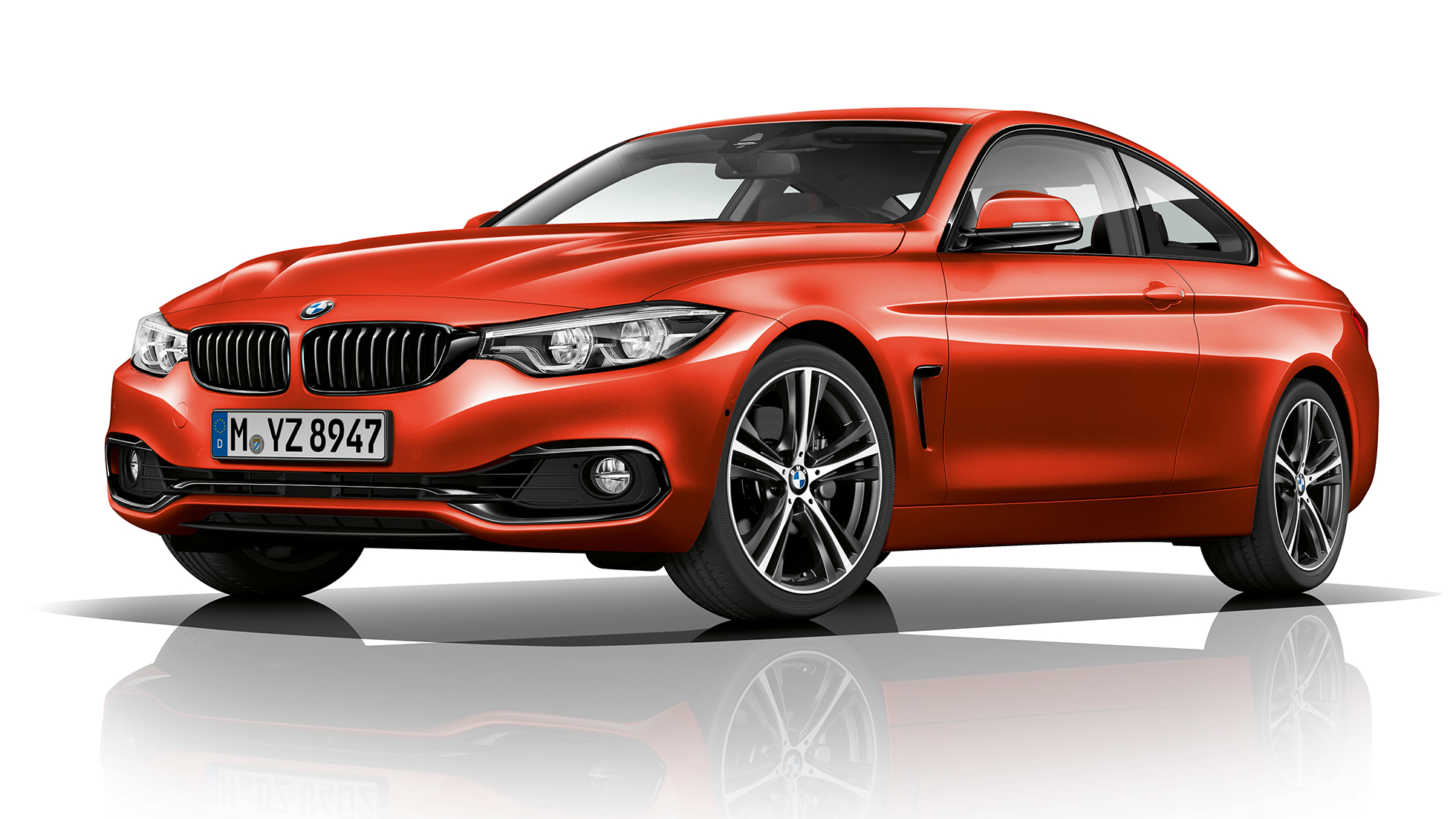 BMW 4er Coupé, Modell Sport Line Dreiviertel Frontschuss BMW 4er Coupé, Modell Sport Line Dreiviertel Frontschuss