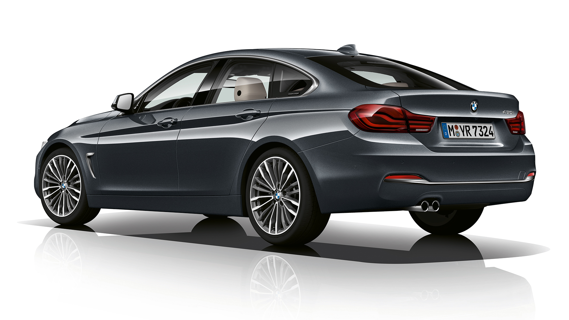 BMW 4er Gran Coupé, Modell Luxury Line Dreiviertel Heckschuss F36 BMW 4er Gran Coupé, Modell Luxury Line Dreiviertel Heckschuss F36