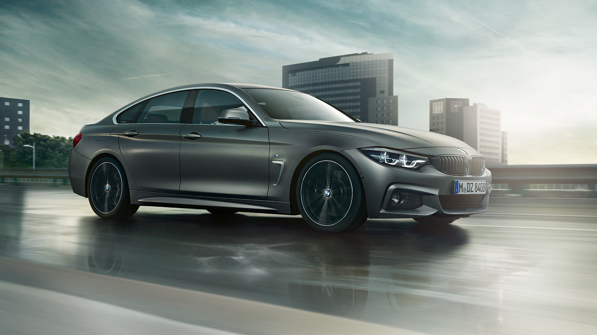 BMW 4er Gran Coupé, seitlicher Fahrschuss F36 BMW 4er Gran Coupé, seitlicher Fahrschuss F36