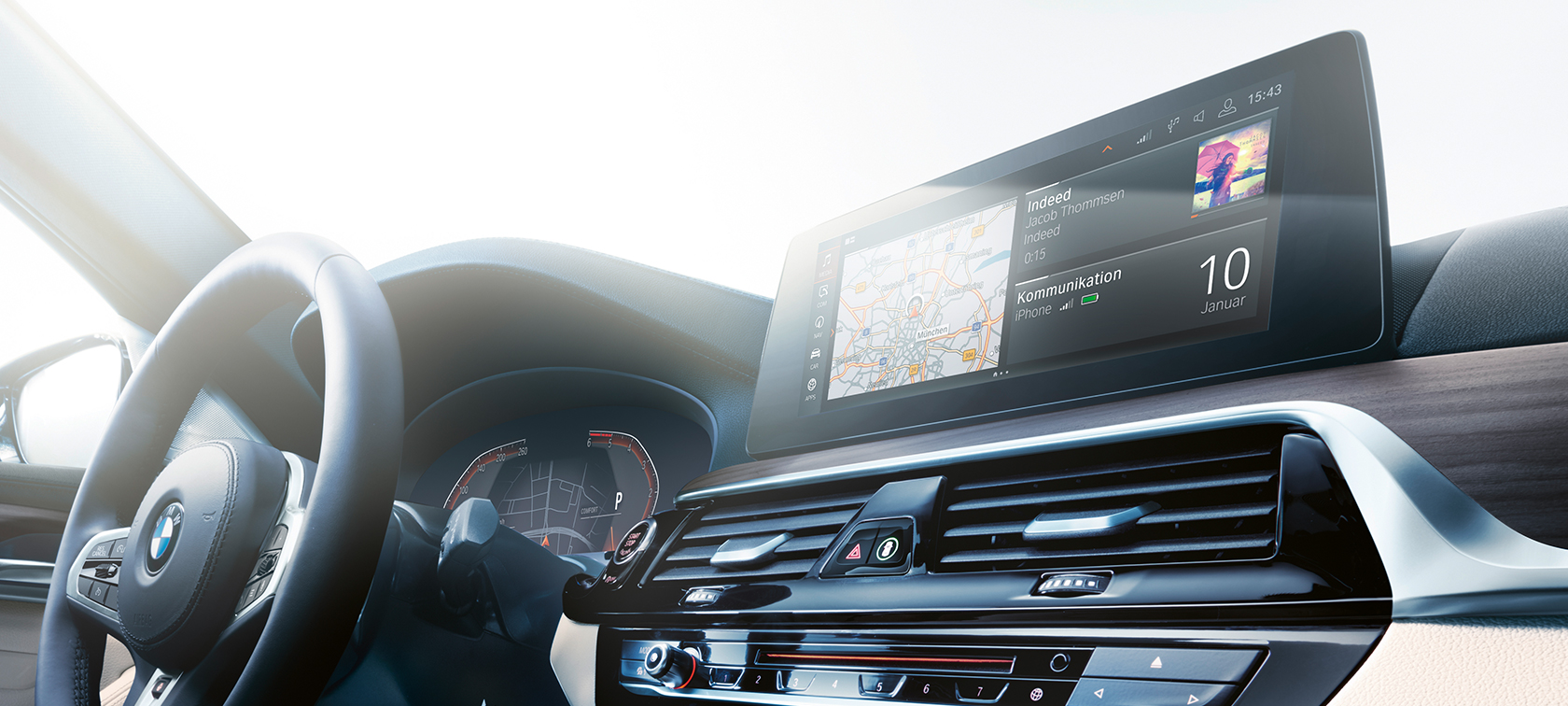 Control Display BMW Série 5 Touring Control Display BMW Série 5 Touring 530d xDrive Touring G31 poste de conduite