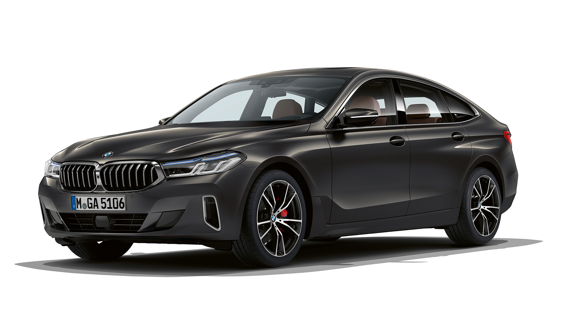 BMW Série 6 Gran Turismo Luxury Line G32 2020 BMW Série 6 Gran Turismo G32 640d xDrive Luxury Line en Davitgrau, vue de trois quarts avant