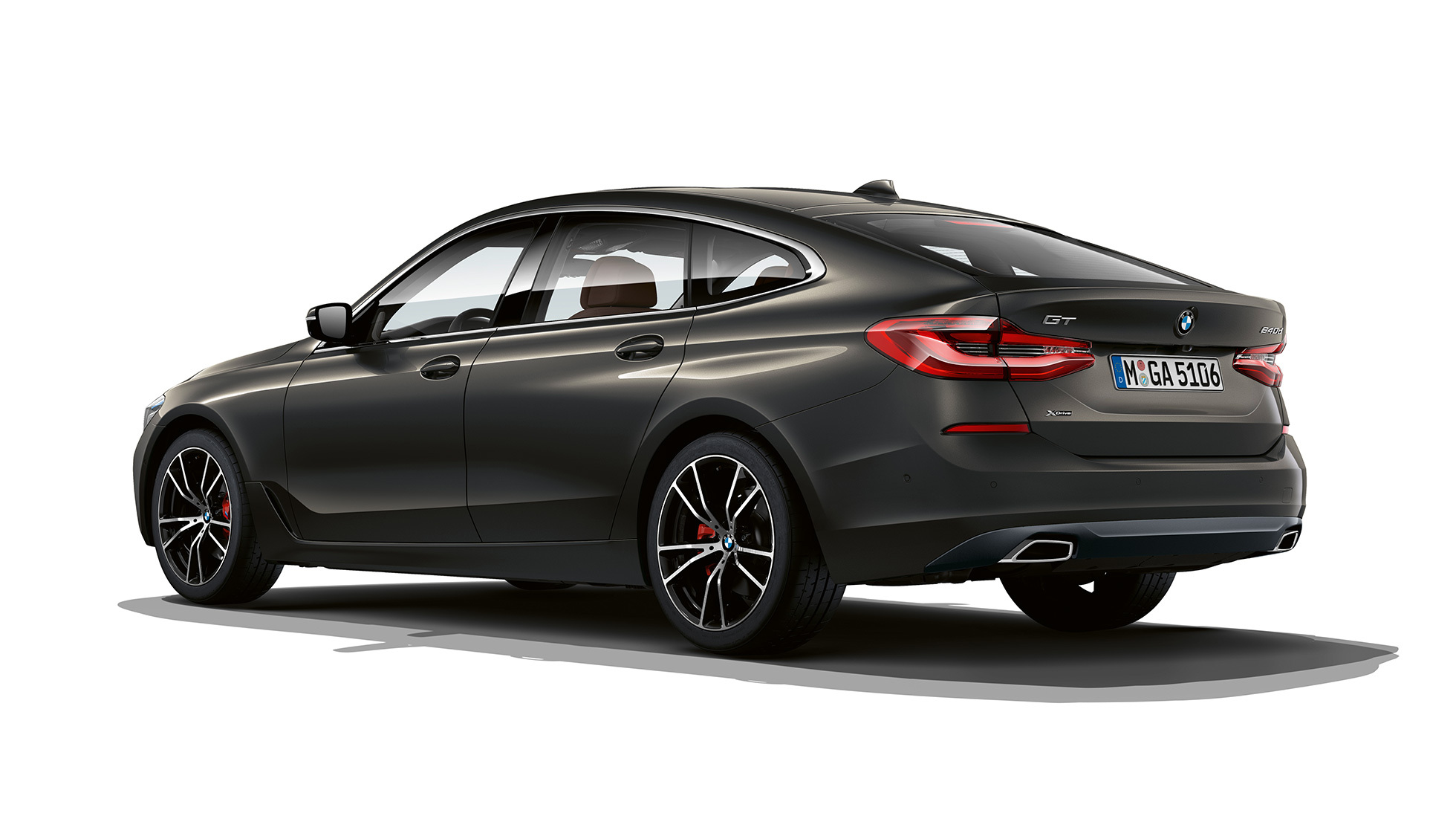 BMW Série 6 Gran Turismo Luxury Line G32 2020, arrière BMW Série 6 Gran Turismo G32 640d xDrive 2020 Luxury Line vue de trois quarts avant