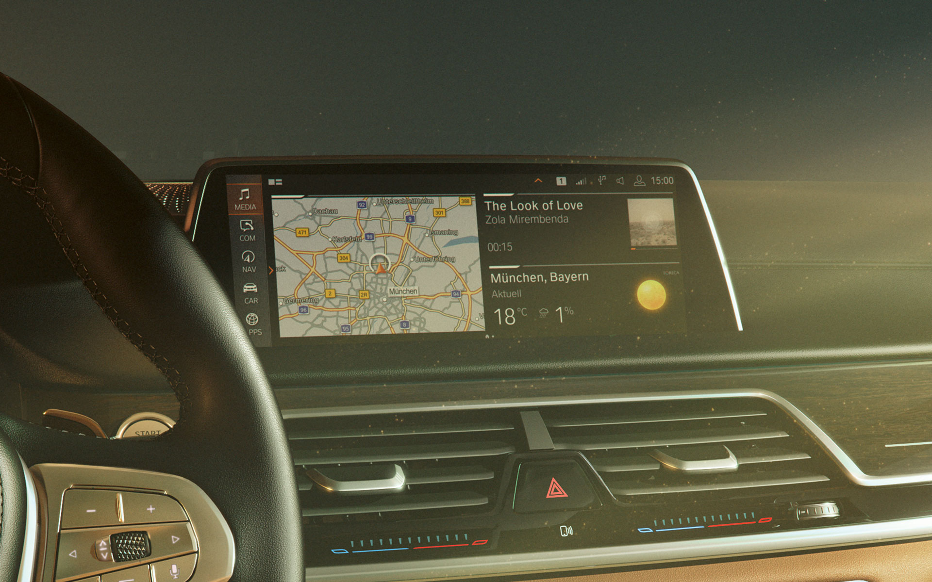 BMW 7er Limousine: BMW Operating System 7.0 auf dem Control Display