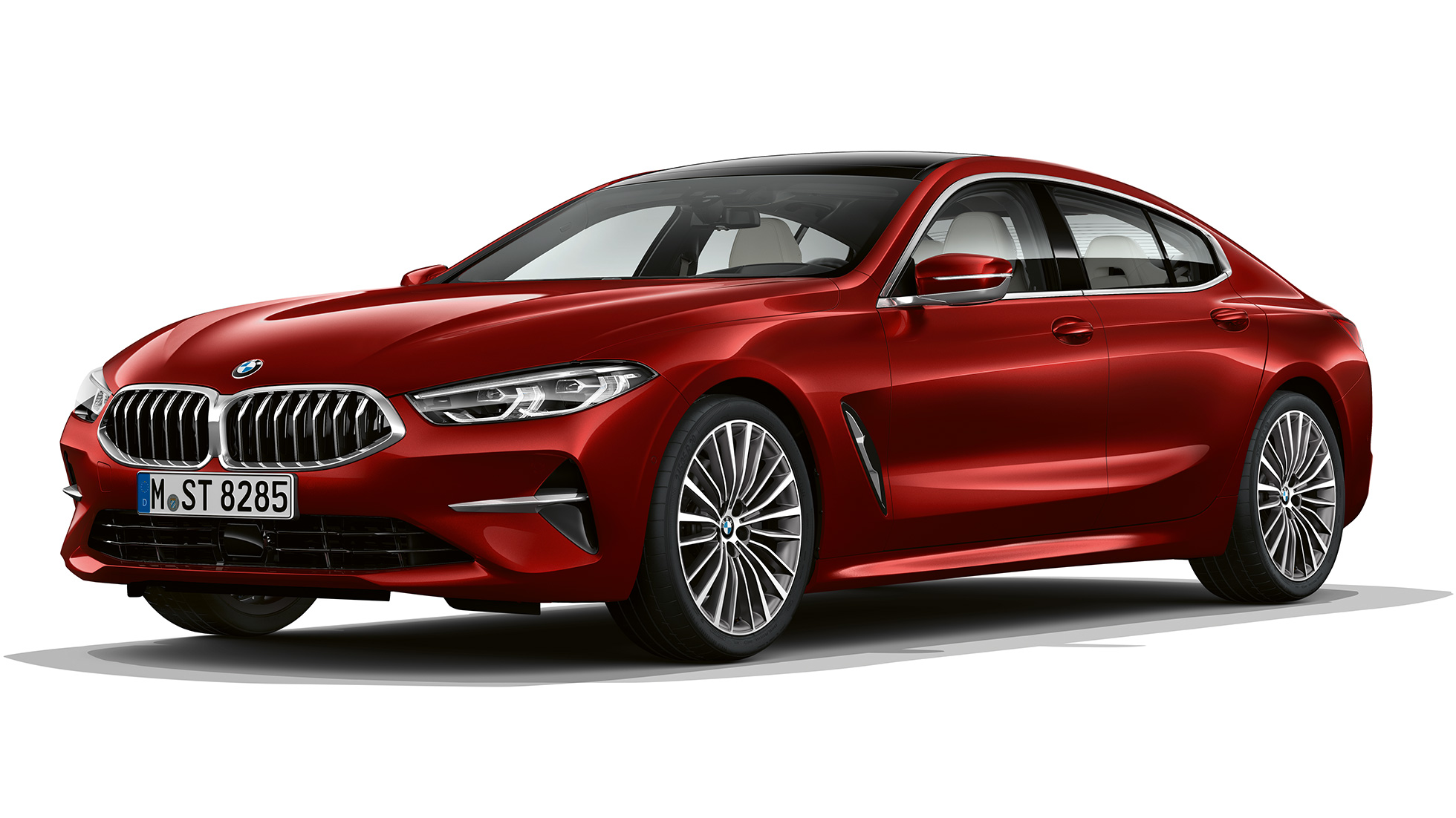 Basismodell Dreiviertel-Frontaufnahme G16 BMW 8er Gran Coupé, Basismodell Dreiviertel-Frontaufnahme G16