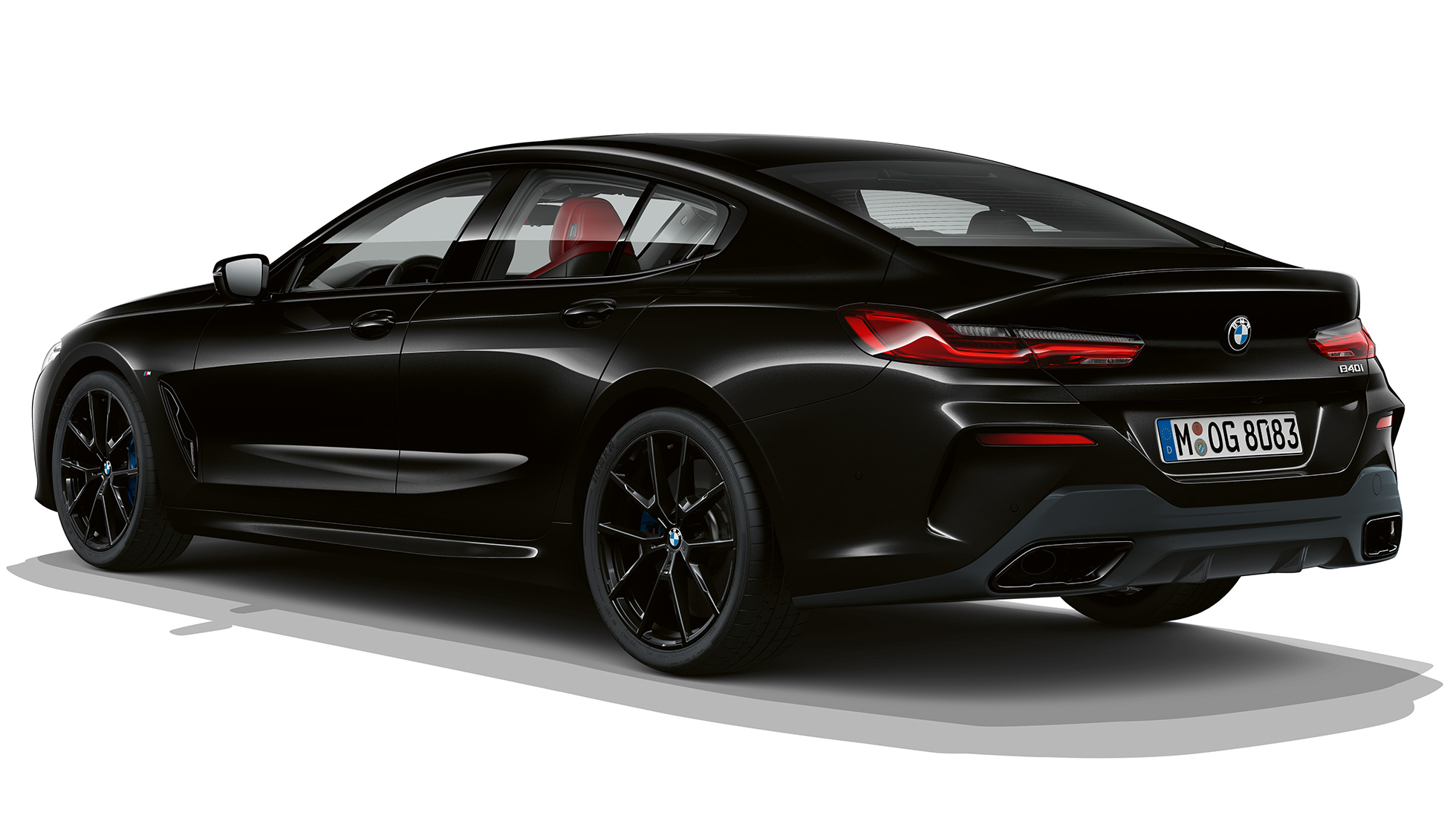M Sportpaket Dreiviertel-Heckaufnahme G16 BMW 8er Gran Coupé, M Sportpaket Dreiviertel-Heckaufnahme G16