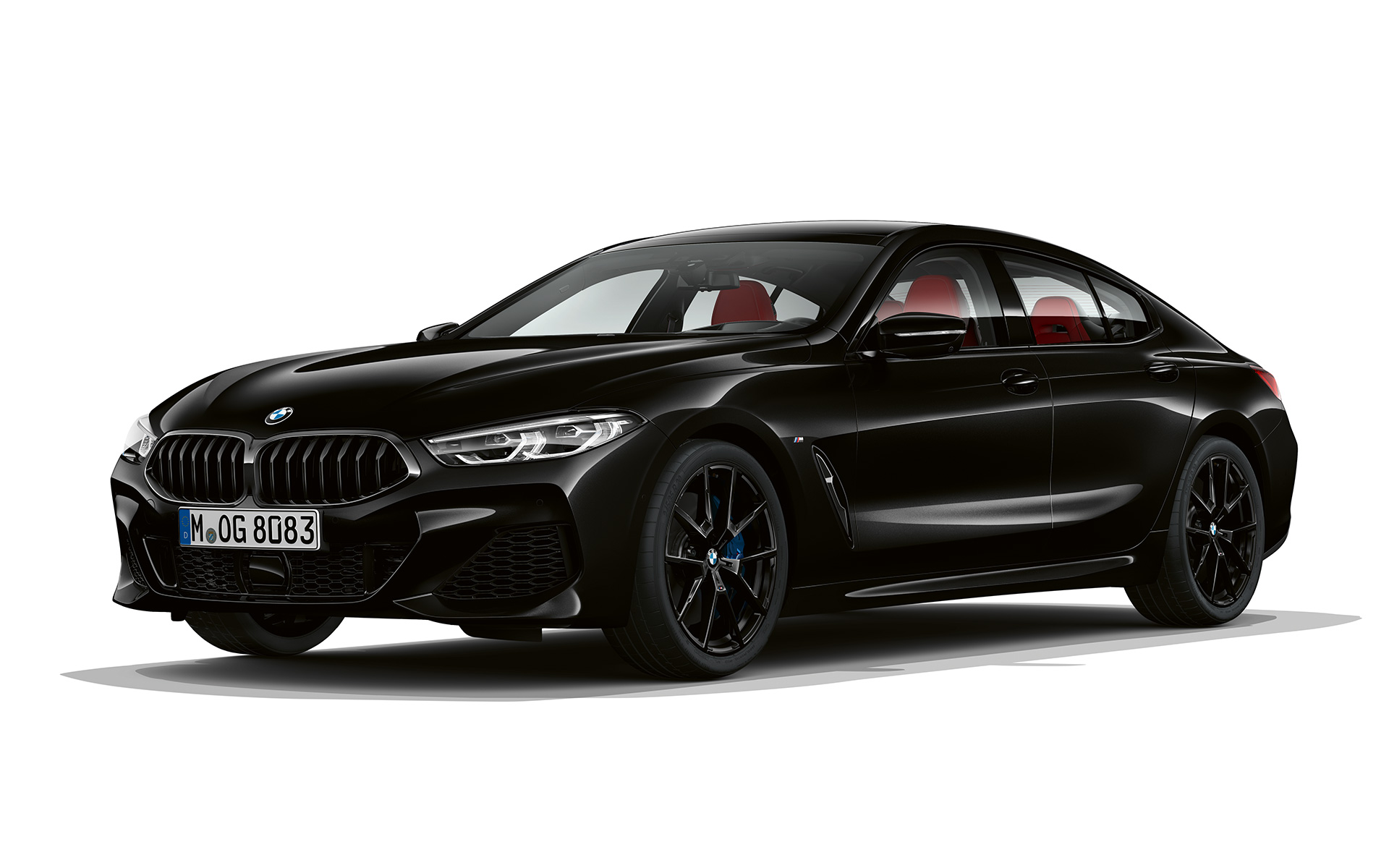 Dark Seduction, vista anteriore a tre quarti G16 BMW Serie 8 Gran Coupé, Dark Seduction, vista anteriore a tre quarti G16