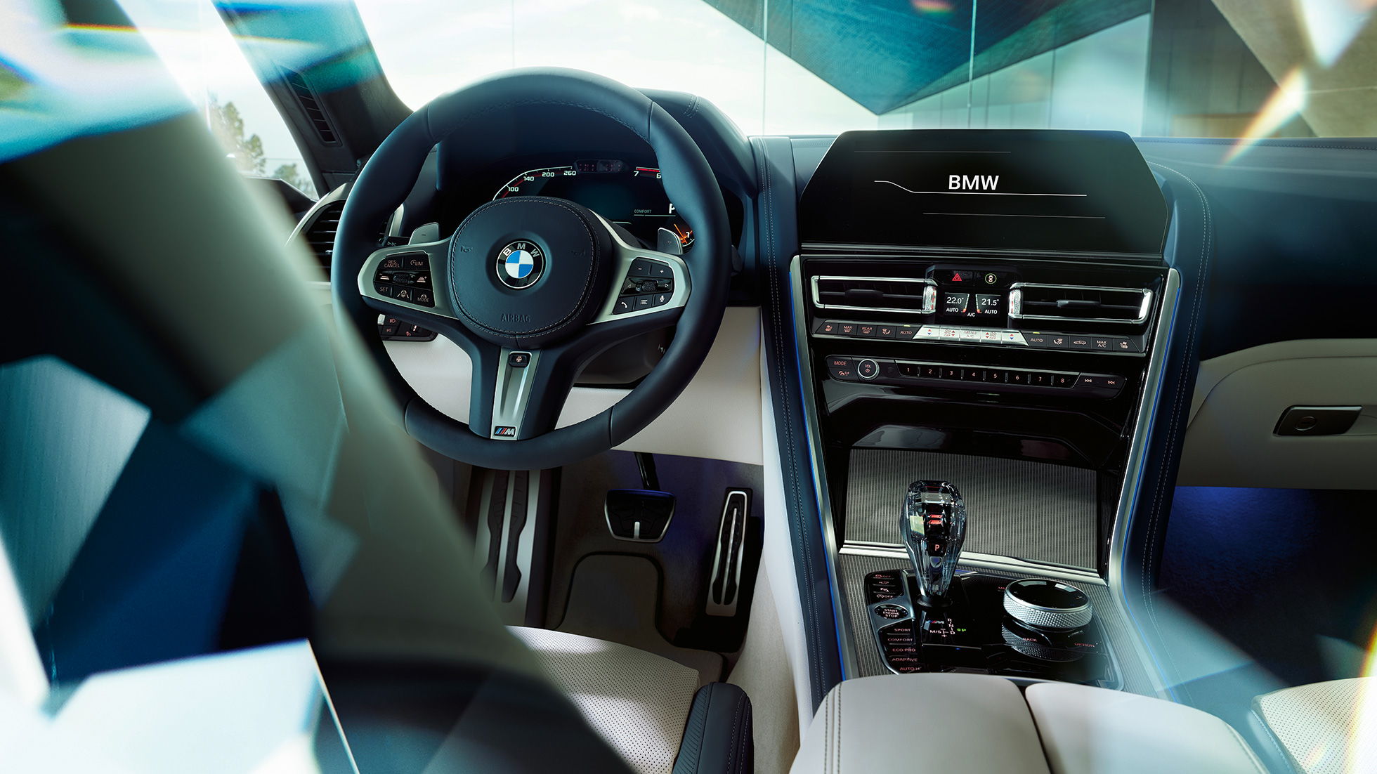 Design intérieur du cockpit G16 BMW Série 8 Gran Coupé, design intérieur du cockpit G16