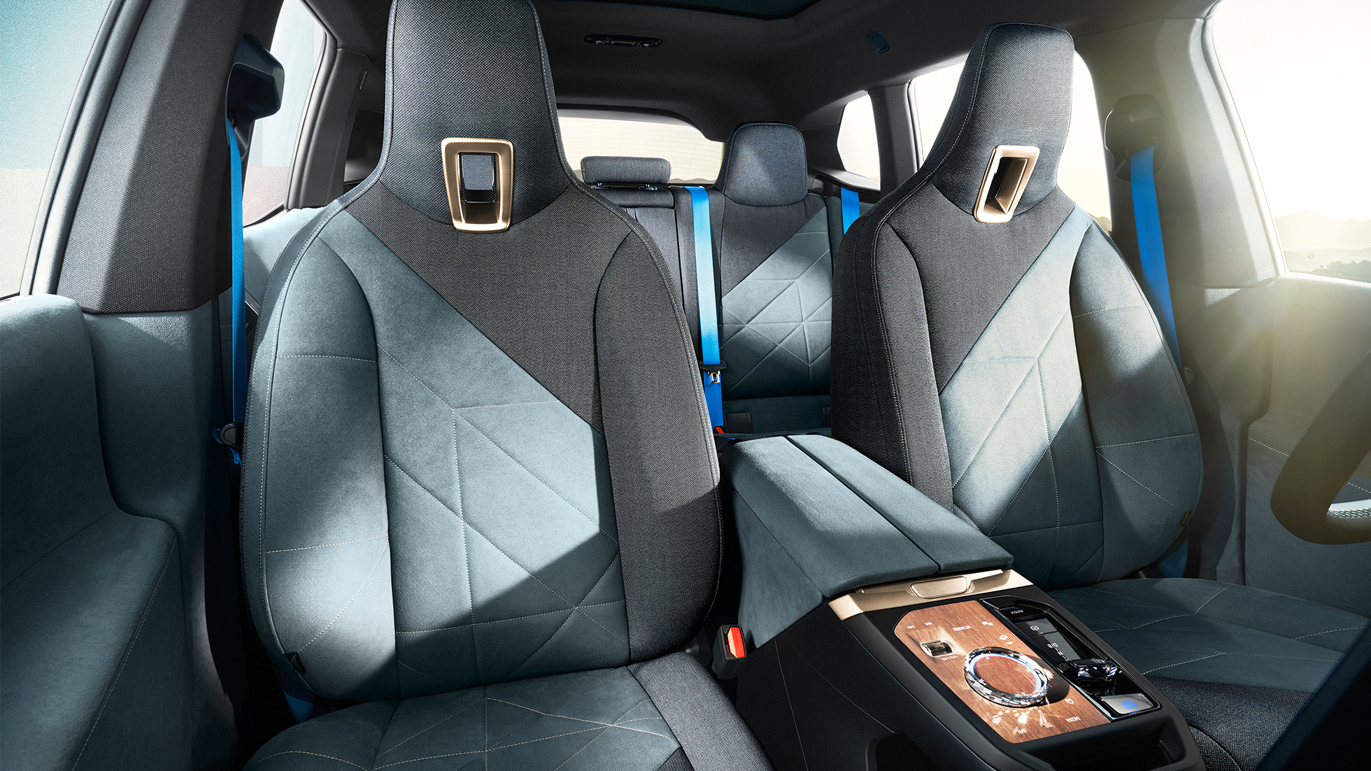 BMW iX Rücksitze Loft Stonegrey BMW iX i20 Rücksitze Loft Stonegrey