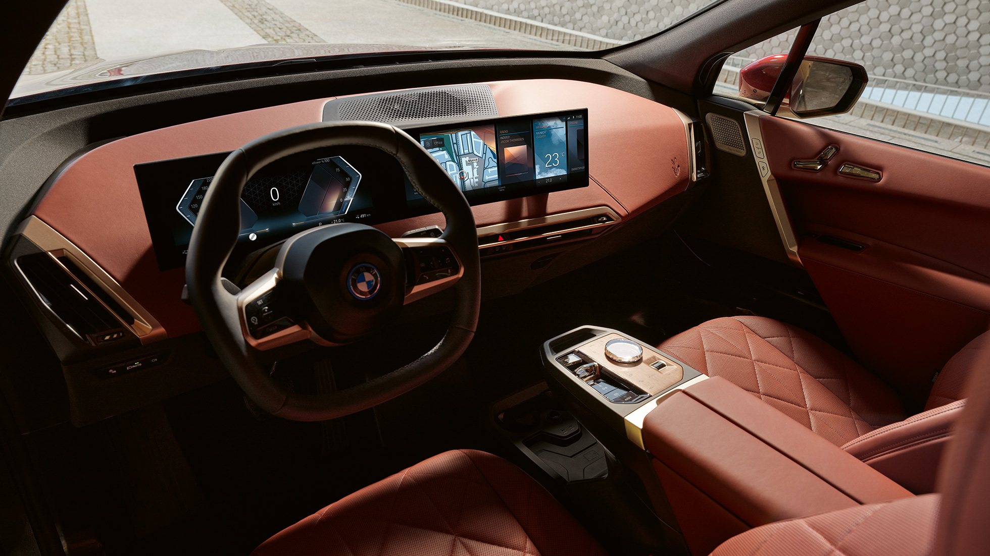 BMW iX i20 User Interface cockpit Castanea BMW iX i20 intérieur User Interface iDrive cockpit Castanea