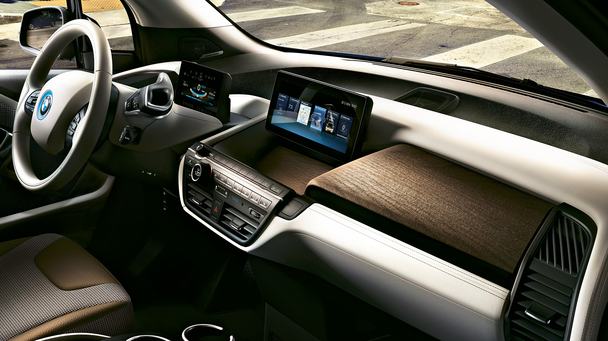 BMW i3 2018 interni I01 BMW i3 I01 2018 Interni Control Display I01