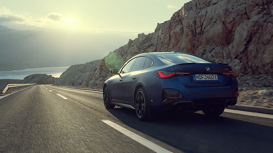 La sportività della BMW i4 M50 puramente elettrica nel video G26 2021 La sportività della BMW i4 M50 puramente elettrica nel video G26 2021