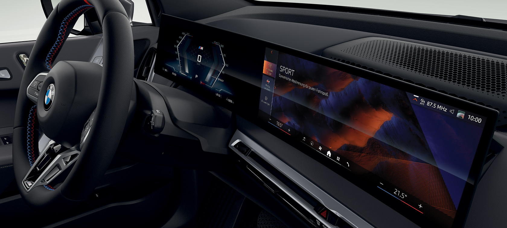 BMW Curved Display BMW iDrive Poste de conduite BMW iX M60 i20 2022 SUV électrique BMW iX M60 i20 2022 SUV électrique Post de conduite BMW Curved Display BMW iDrive