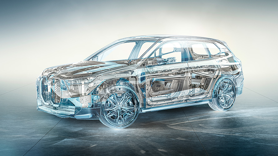 BMW iX M60 i20 2022 elektrischer SUV Elektroauto BMW iX M60 technische Daten BMW iX M60 i20 2022 elektrischer SUV Elektroauto BMW iX M60 technische Daten transparentes Fahrzeugmodell