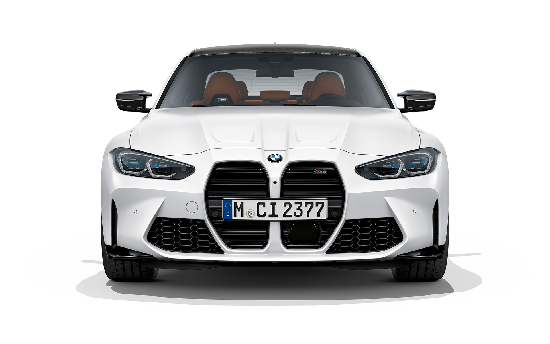 BMW M3 Competition G80 2020 Frontansicht BMW M3 Competition G80 2020 Frozen Brilliant White metallic Frontansicht
