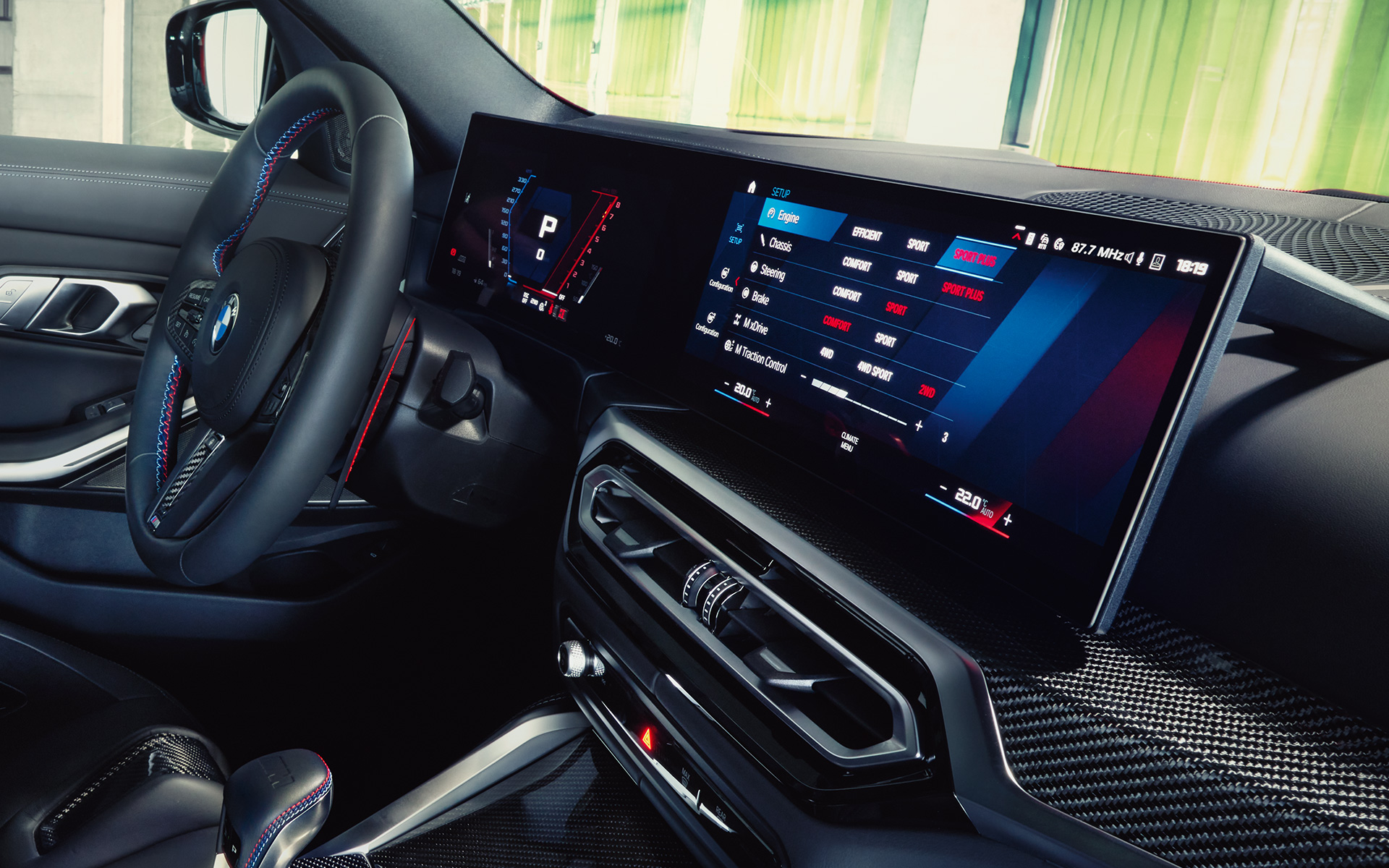BMW Curved Display BMW M3 Competition Touring G81 BMW M3 Competition Touring G81 BMW Curved Display Interieur