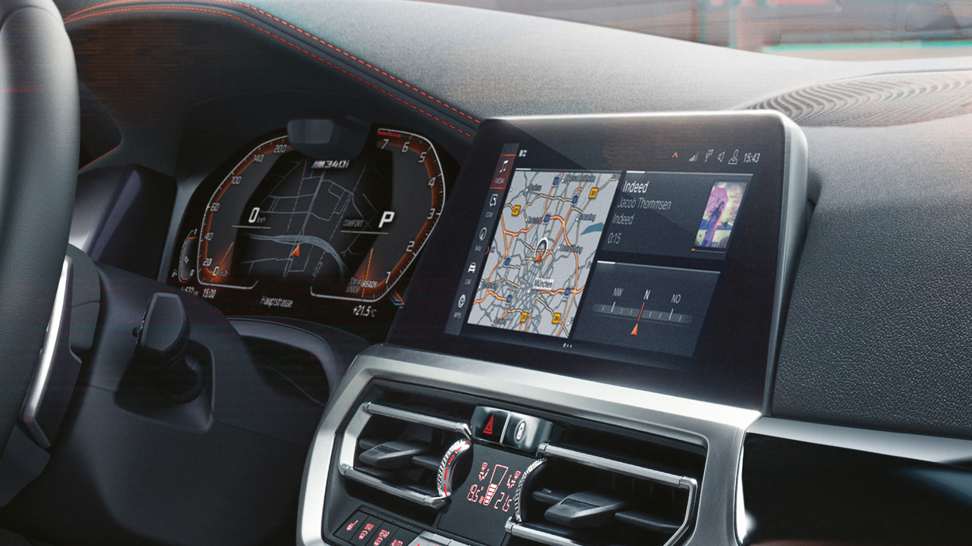 Design du poste de conduite G21 BMW M340i xDrive Touring, design du poste de conduite G21