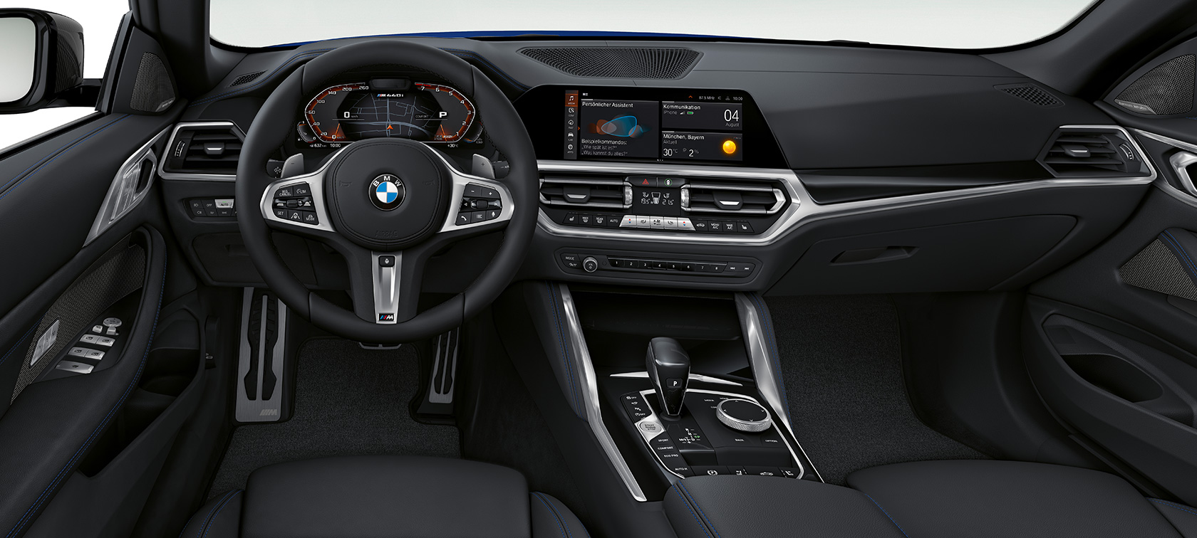 Cockpit della BMW M440i xDrive Cabrio G23 2020 Cockpit della BMW M440i xDrive Cabrio G23 2020 Interni