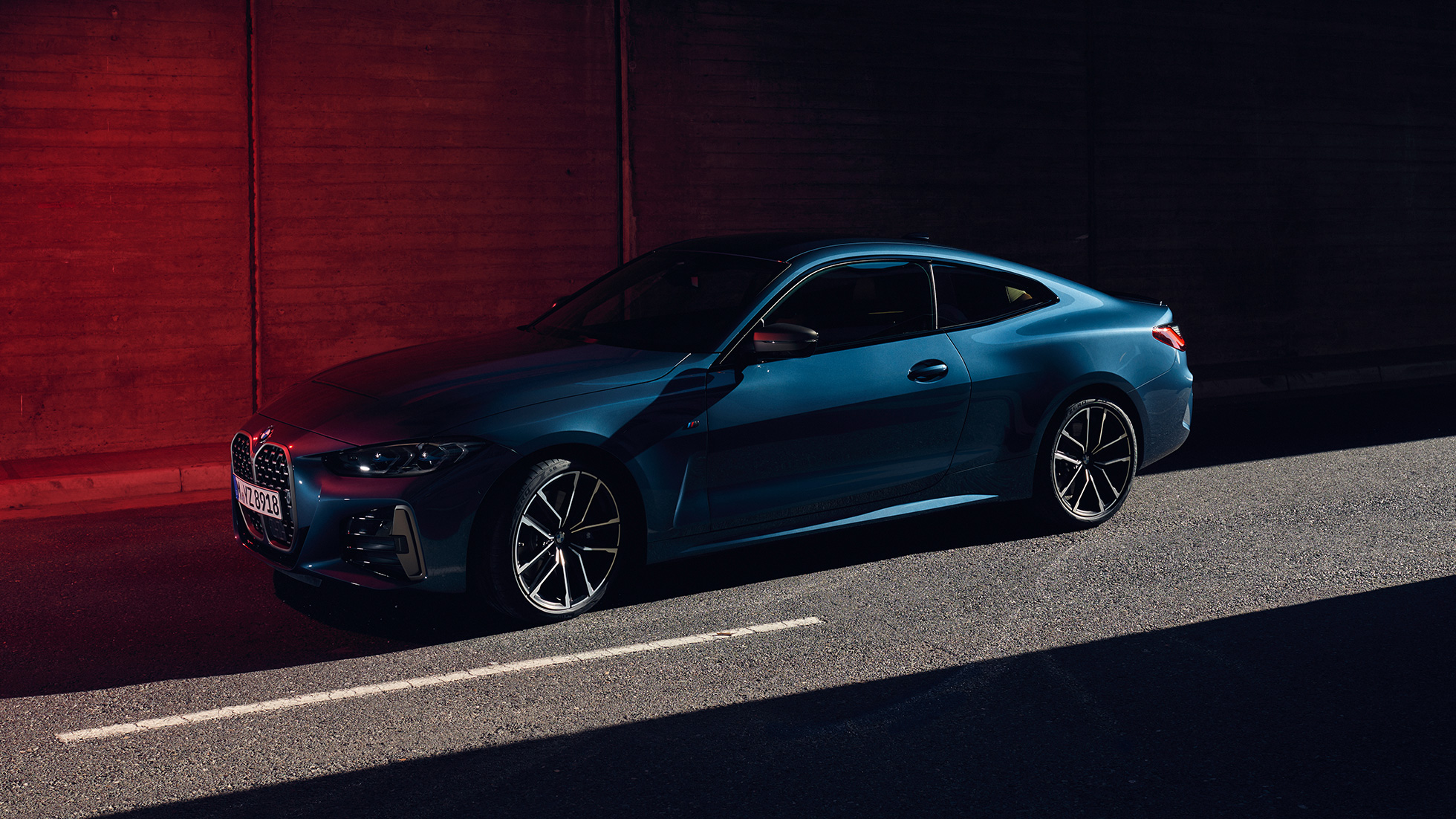 Seitenansicht Dachlinie BMW M440i xDrive Coupé G22 2020 BMW M440i xDrive Coupé Arctic Race Blue metallic G22 2020 Seitenansicht Dachlinie