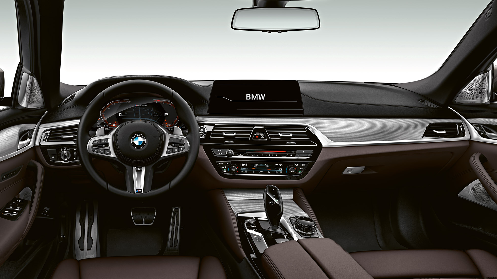 Interieur-Design. BMW M550i und BMW M550d Cockpit.