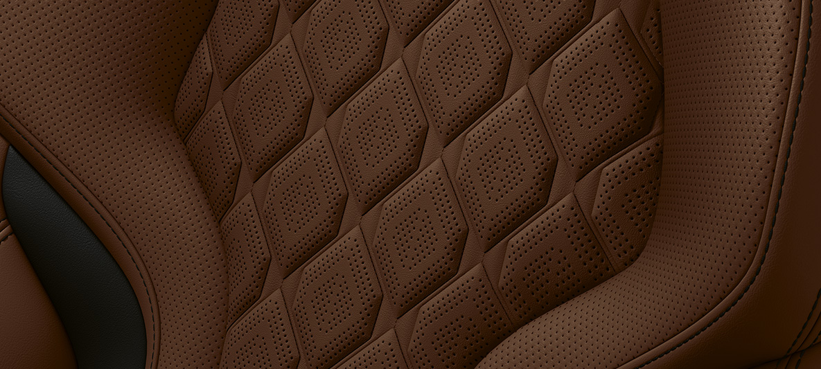 Garnissage tout cuir Merino Taruma Braun. F91 BMW Individual M8 Cabriolet, intérieur en garnissage tout cuir Merino Taruma Braun. F91
