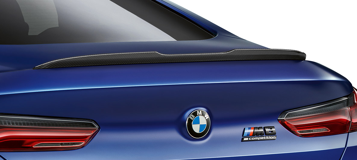 Becquet arrière en carbone. F92 BMW M8 Competition Coupé, becquet arrière du pack extérieur M Carbon. F92