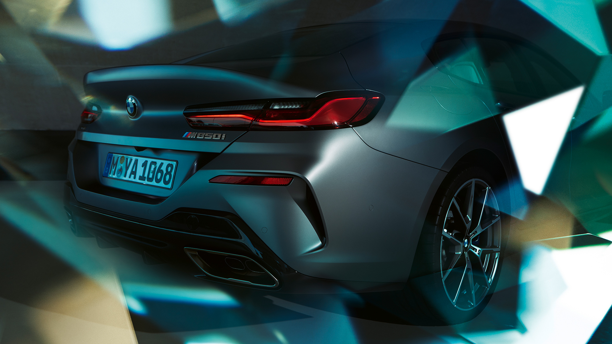 BMW M850i xDrive Gran Coupé, Heck mit Freiform-Endrohrblenden BMW M850i xDrive Gran Coupé, Design, Heck mit Freiform-Endrohrblenden