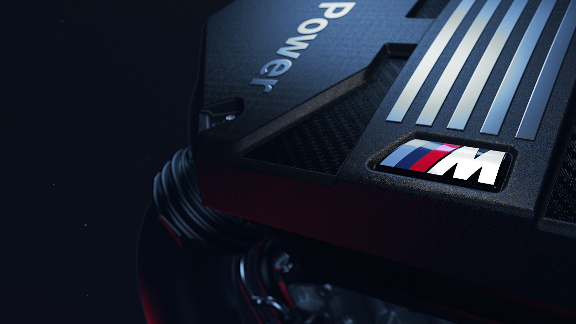 Motore benzina M high performance TwinPower Turbo a 6 cilindri. BMW X3 M e BMW X3 M Competition, motore benzina a 6 cilindri M TwinPower Turbo high performance.