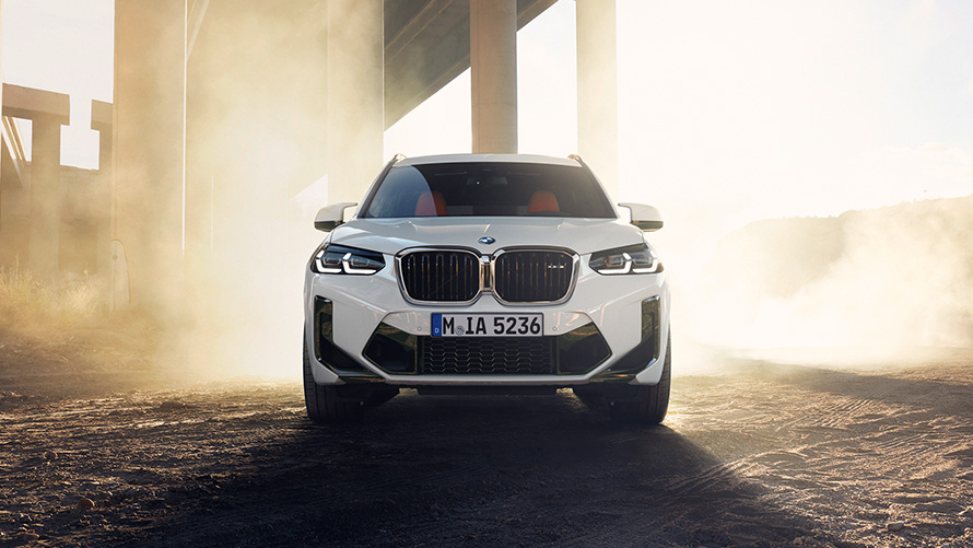 BMW X3 M F97 LCI Facelift 2021 Alpinweiss Frontansicht