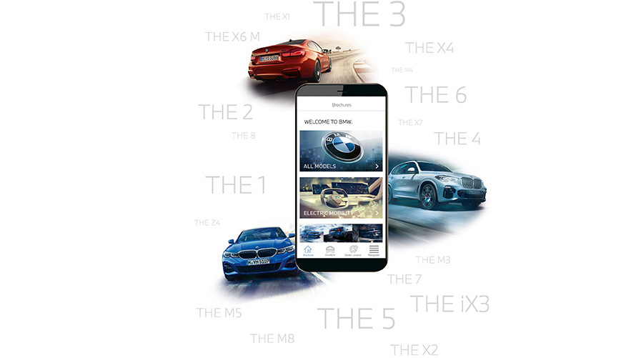 Smartphone con app Cataloghi BMW Smartphone con app Cataloghi BMW