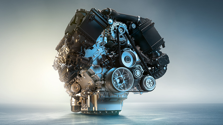 Motore benzina M TwinPower Turbo della BMW X5 M50i Motore benzina M TwinPower Turbo a 8 cilindro della BMW X5 M50i G05