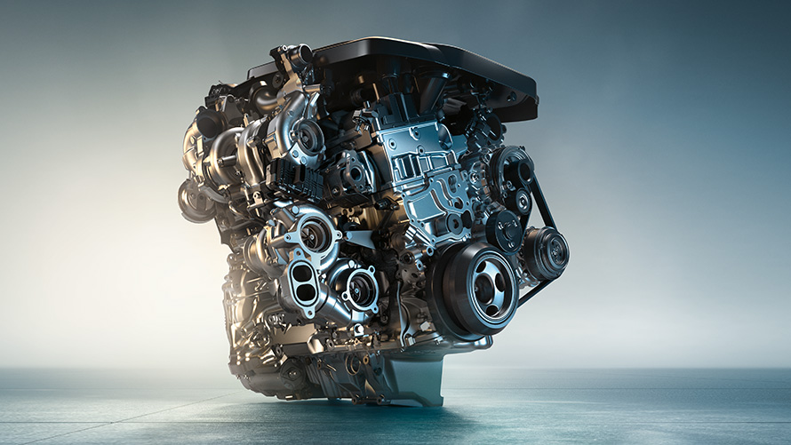 Motore diesel M TwinPower Turbo della BMW X5 M50d Motore diesel M TwinPower Turbo a 6 cilindri in linea Diesel della BMW X5 M50d G05
